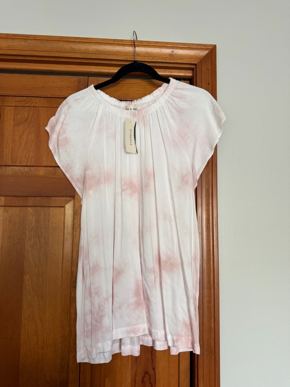 NWT cloth & stone - Pink Tie-Dye Short Sleeve Tunic